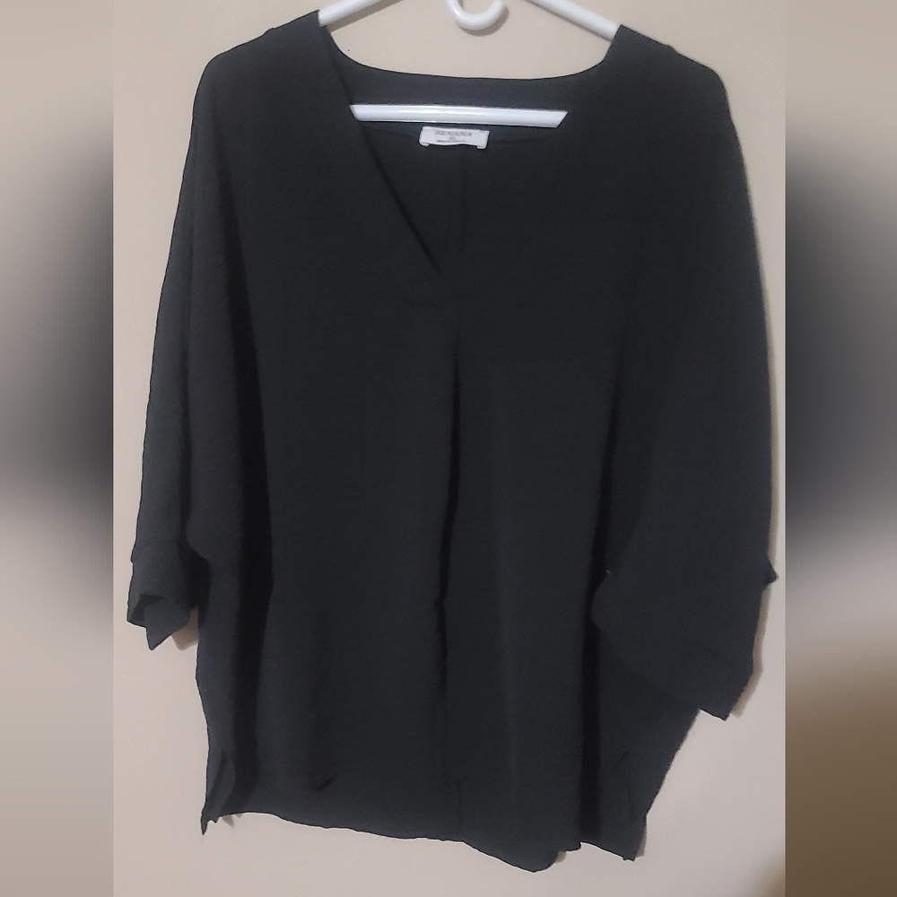 Zenana Outfitters Black Blouse XL - Picture 2 of 6